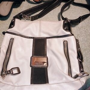Tyler Rodan Black and White Crossbody Bag